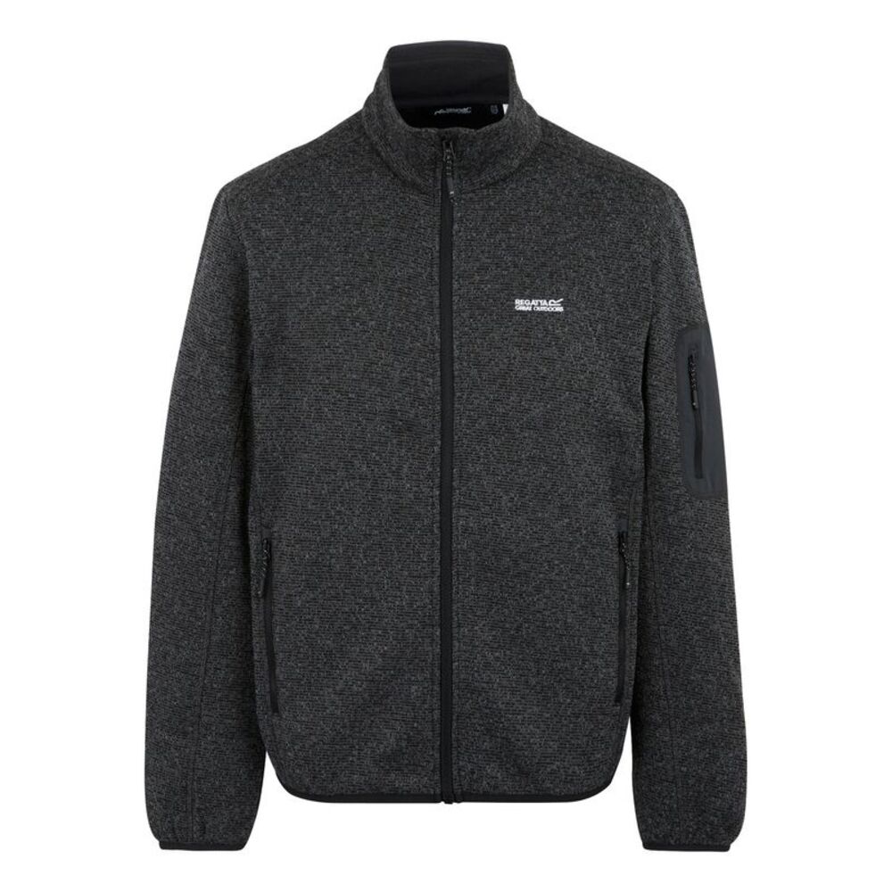 Regatta Mens Newhill Marl Full Zip Fleece Jacket / Ash
